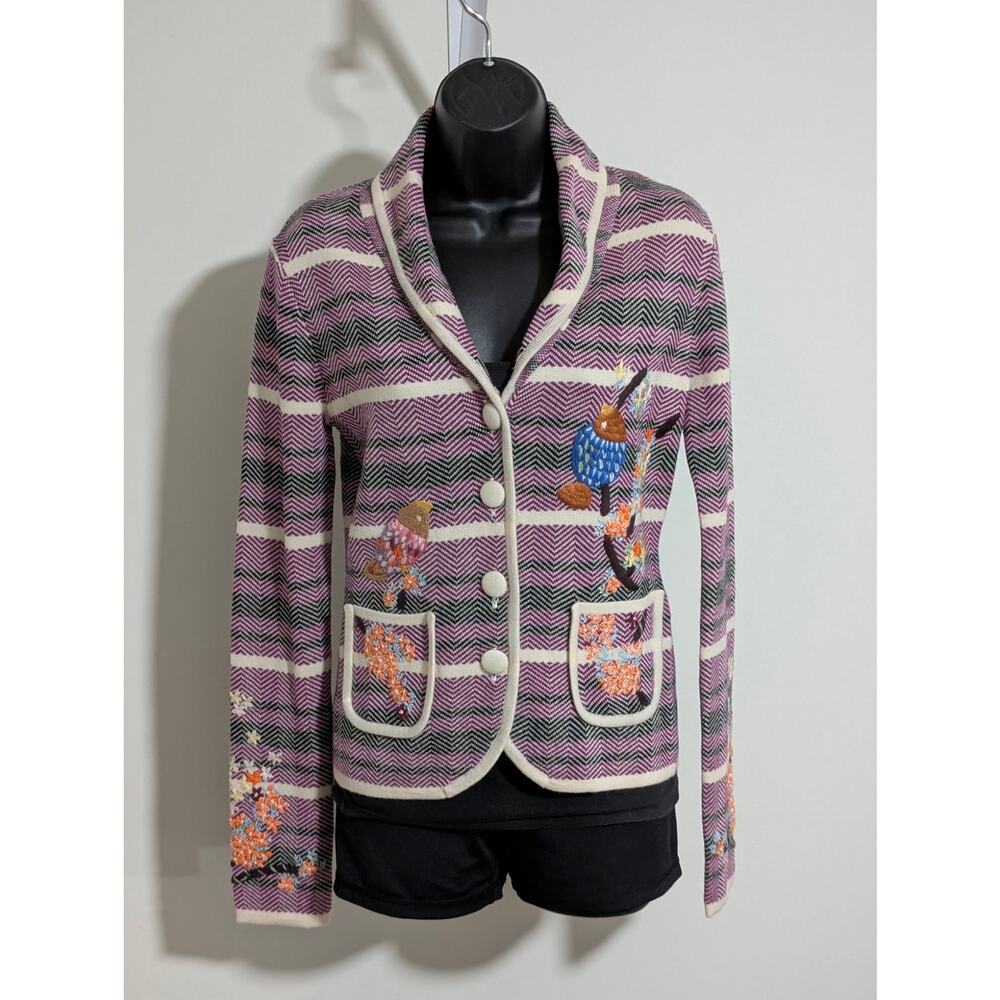 American Retro 100% Wool Paris Ludovic Blazer Jacket - Size 1